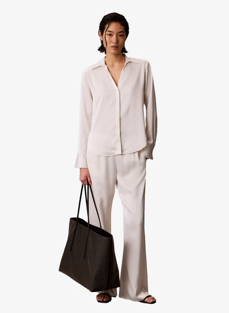كالفن كلاين Allover Emblem Logo Tote Bag